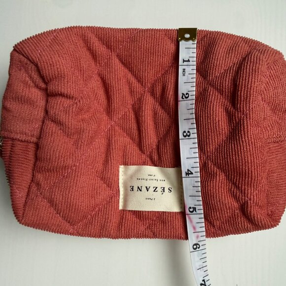 Sezane Pink Corduroy Pouch - Picture 5 of 5